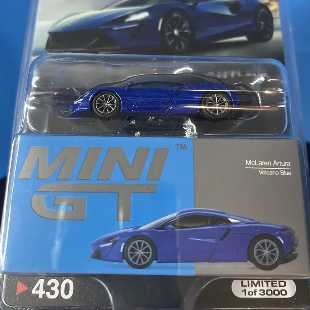 Mini GT McLaren Artura Volcano Blue #430 1:64 Diecast Limited 1 of 3000 Rare